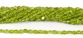 Peridot  Polished Nugget app 5mm 35cm-beads incl pearls-Beadthemup