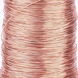 ROSE Gold plated copper wire 0.4 2m length-findings-Beadthemup