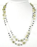 Sterling Silver Lemon Quartz, Spinel & Pearl-jewellery-Beadthemup