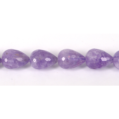 Amethyst Faceted Teardrop 15x20mm PAIR