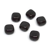 Onyx Polished square 14mm 11mm thick EACH BEAD-beads incl pearls-Beadthemup