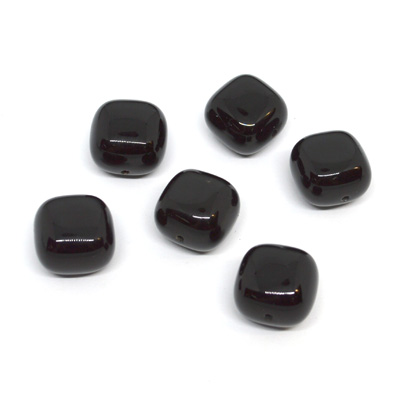 Onyx Polished square 14mm 11mm thick EACH BEAD