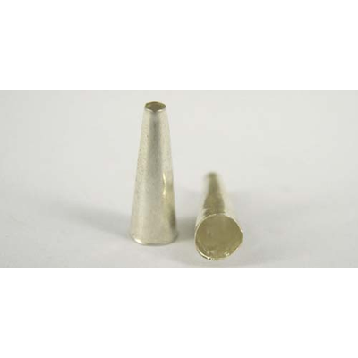 Sterling Silver Cone 13x4mm 4 pack