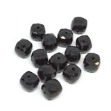 Onyx Faceted Cube 8mm EACH-beads incl pearls-Beadthemup