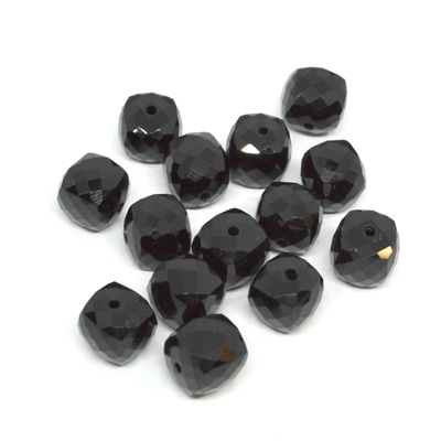 Onyx Faceted Cube 8mm EACH