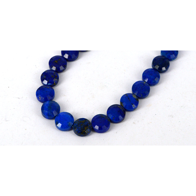 Lapis Faceted Coin 12mm EACH