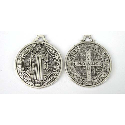 Base Metal Pendant 37x32mm Religious 5 pack Si