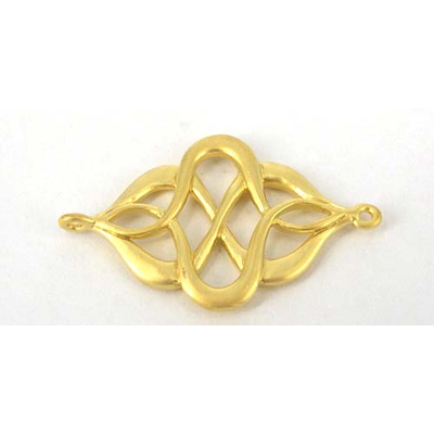 16ct Gold plt Connecter Oriental 20x31mm 2p