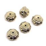 Base Metal Rondel Bead 20x10mm 5 pack-findings-Beadthemup