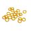 Gold colour plate Base Jump Ring 6mm 20 pack