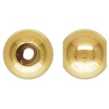 14k Gold filled 4mm Smart bead 1.2mm hole 2 pack-findings-Beadthemup