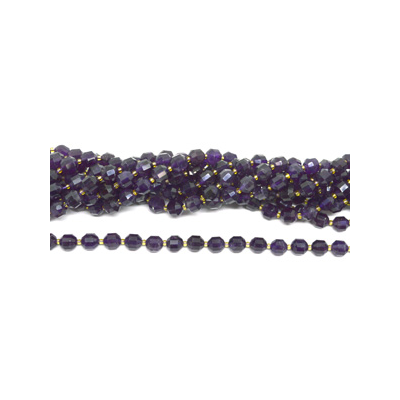 Amethyst fac.Energy bar cut 10mm str 33 beads