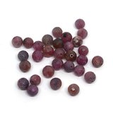 Ruby Fac. Diamond Round 6mm EACH BEAD-beads incl pearls-Beadthemup