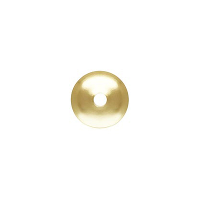 9k Gold 3mm Bead Cap EACH piece