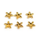 Brass 18k Gold Plated Cap 9x2.5mm 6 PACK-findings-Beadthemup