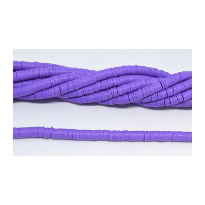 Polymer Clay Purple 6mm Heshi Bead str 40cm Approx 270 plus