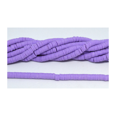 Polymer Clay Lavender 6mm Heshi Bead str 40cm Approx 270 plus