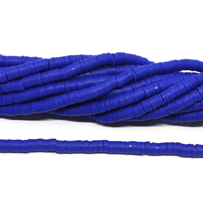 Polymer Clay Lapis 6mm Heshi Bead str 40cm Approx 300 plus