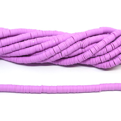 Polymer Clay Lavender 6mm Heshi Bead str 40cm Approx 300 plus