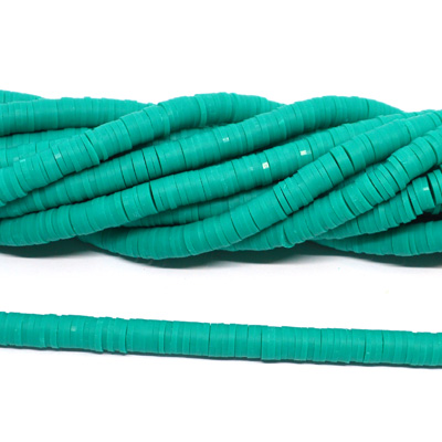 Polymer Clay Dk Teal 6mm Heshi Bead str 40cm Approx 300 plus