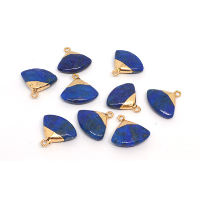 Lapis Fan Pendant 20x18 including Ring EACH