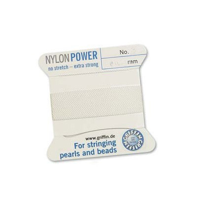 Power Nylon White No.3 .50mm 2m with needle