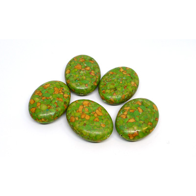 Green Reconstituted Howlite 40mm EACH BEAD