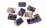 Amethyst Chevron Rectangle 25x18mm EACH BEAD