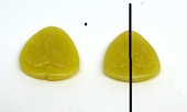 Korean Jade Triangle carved bead 25mm top to bottom measurement-beads incl pearls-Beadthemup