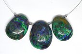Natural Azurite Pendant Large FROM 3x21mm EACH PIECE-beads incl pearls-Beadthemup