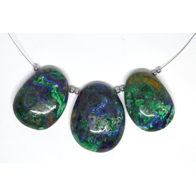 Natural Azurite Pendant Large FROM 3x21mm EACH PIECE