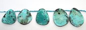 Chinese Turquoise pendant from 37x32 up to 50x35mm EACH piece-beads incl pearls-Beadthemup
