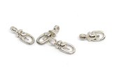 Sterling Silver Swivel connector 10x4mm 4 pack-findings-Beadthemup