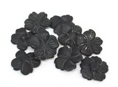 Onyx 20mm Flower hole at rear bead-beads incl pearls-Beadthemup