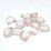 Rose Quartz Faceted Nugget app 15x12mm EACH BEAD