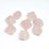 Rose Quartz Faceted Twist lantern 12x14mm EACH BEAD