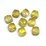 Lemon Quartz Faceted S/Drill Cube 12mm EACH BEAD