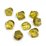 Lemon Quartz Faceted twist 10x12mm EACH BEAD