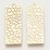 Gold plated Brass Pendants 35x12mm 2 pack