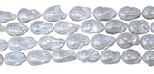 Freshwater Pearl Baroque strand 20-28x15mm strand 17 prls-beads incl pearls-Beadthemup