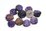 Charoite Flat Slice app 14x14mm EACH BEAD