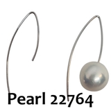 Sterling silver V Earwire 42mm back 25mm front Pair-findings-Beadthemup