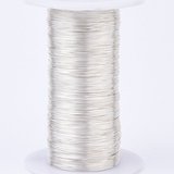 Silver copper wire 0.4mm PER METER-findings-Beadthemup