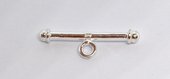 Sterling Silver toggle BAR ONLY 23mm long 1 pack-findings-Beadthemup