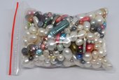 BARGAIN BAG freshwater pearls 210gm approx 4 strands-beads incl pearls-Beadthemup