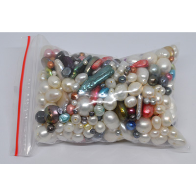 BARGAIN BAG freshwater pearls 210gm approx 4 strands