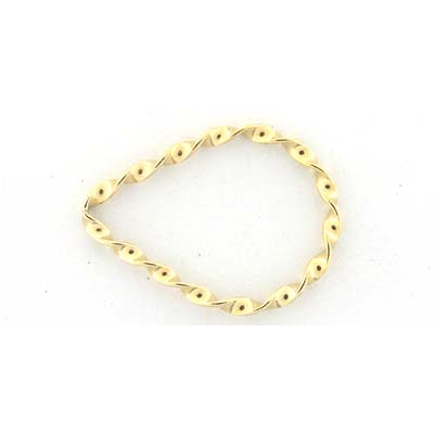 14k Gold Filled Ring 31mm Twist Teardrop