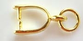 Gold plate Sterling silver Bail Briolette/Pinch Large 2 pack-findings-Beadthemup