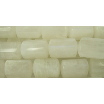 Moonstone 10x14mm Faceted Tri Tube strand