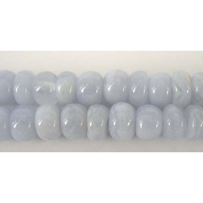 Blue Lace Agate 6mm Polished rondel beads per strand 58